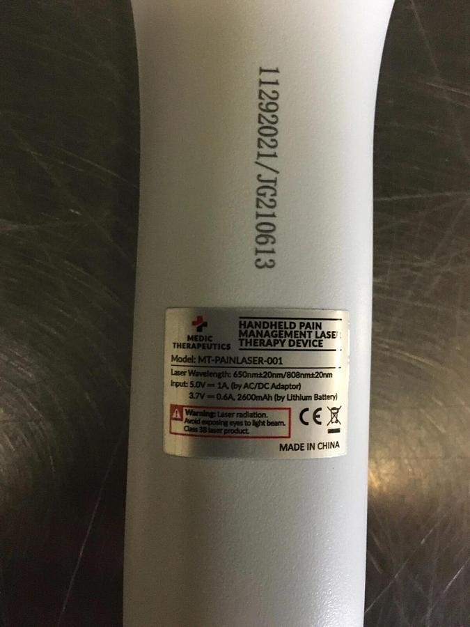 Used Medic Therapeutics MT-PAINLASER-001 Handheld Pain Management Cold Laser Therapy