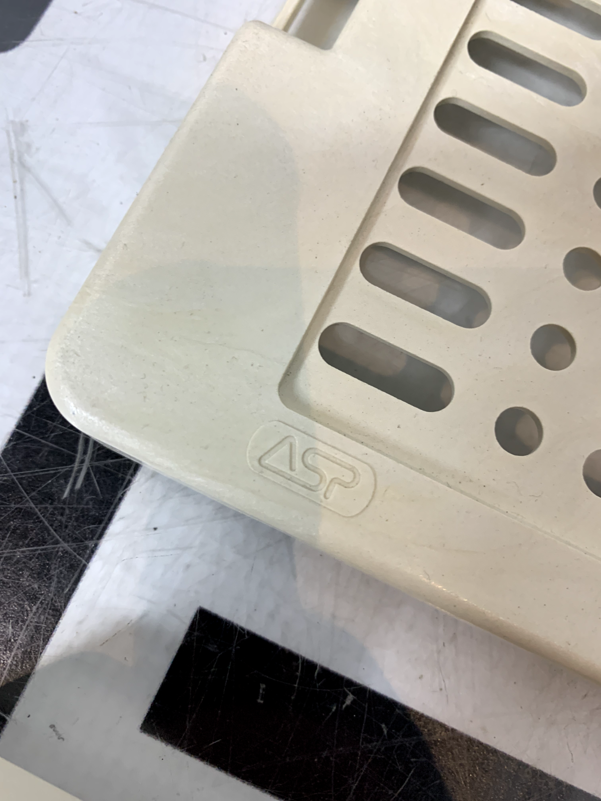 Used ASP  Sterilization Instrument Lid & Tray Container Case 10 x 6 x 1.25"