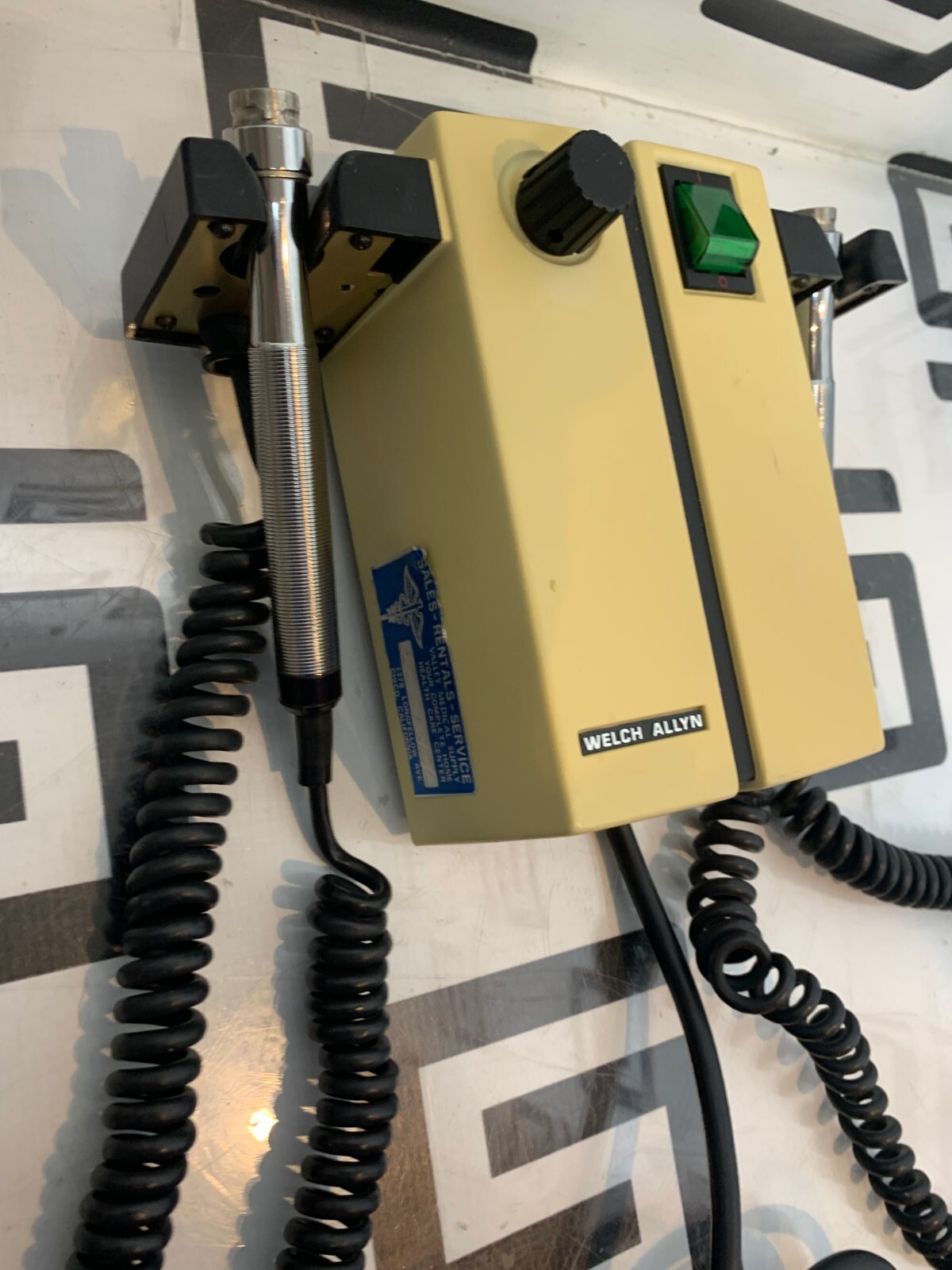 Used Welch Allyn 74710 Series Transformer Otoscope Ophthalmoscope Left Side Only Work