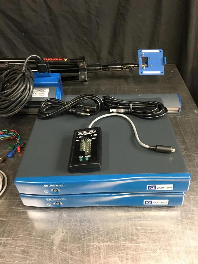 Used GN Otometrics ICS VNG/ENG Chartr 200 Module Goggles LB-200 Lightbar
