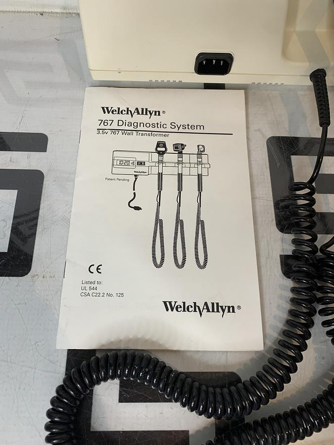 Used Welch Allyn 767 Series Transformer Otoscope Ophthalmoscope TESTED WARRANTY