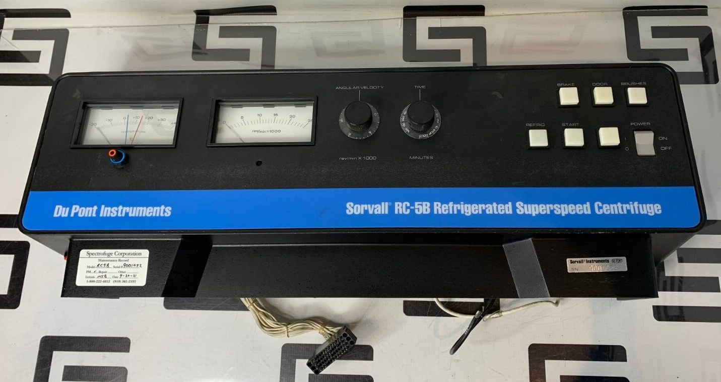 Used SORVALL 74040 FRONT CONSOLE PANEL ASSY HOUSING FOR RC-5B SUPERSPEED CENTRIFUGE