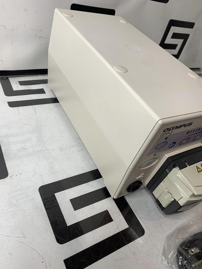 Used Olympus OFP-2 Endoscopic Flushing Pump Irrigation W/ Footswitch  & Manual TESTED