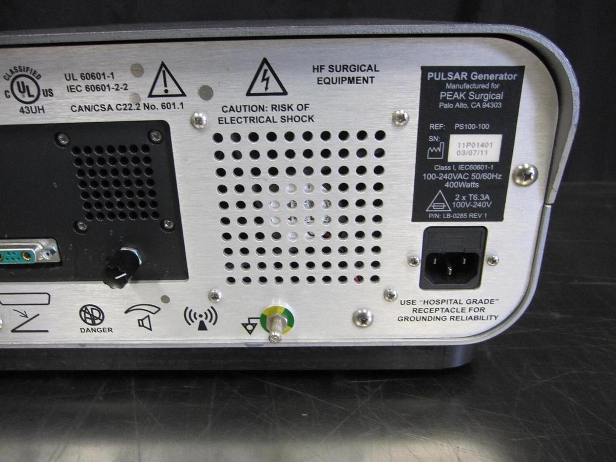 Used Medtronic PEAK PlasmaBlade PS100-100 PULSAR Generator