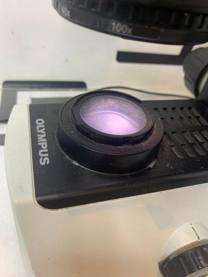 Used CX22 LED Binocular  Stand Stage Condenser Nosepiece