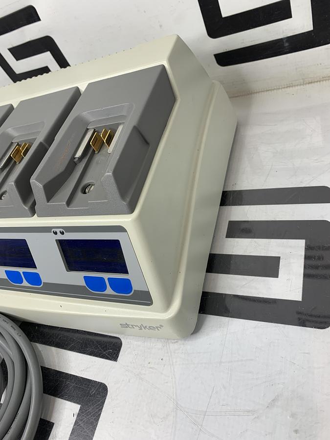 Used Stryker 6110-120 System 6 Battery Charger W/ 4 Charging Bays TESTED WARRANTY