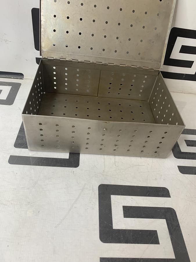 Used Zimmer 5052-12 Autoclave Sterilization Case 10-1/4 x 7-1/8 x 3-1/2 Hall Amsco #B