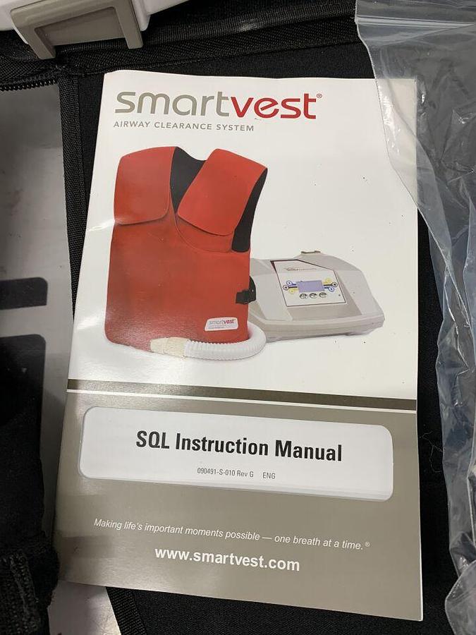 Used SMARTVEST LOW 6 Hours DEMO Unit SQL Airway Clearance Therapy Device System W/ LTU  Adult Large