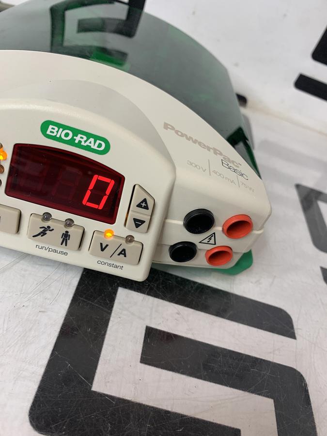 Used Bio-Rad PowerPac Basic Electrophoresis Power Supply 300V 400mA 75W 041BR