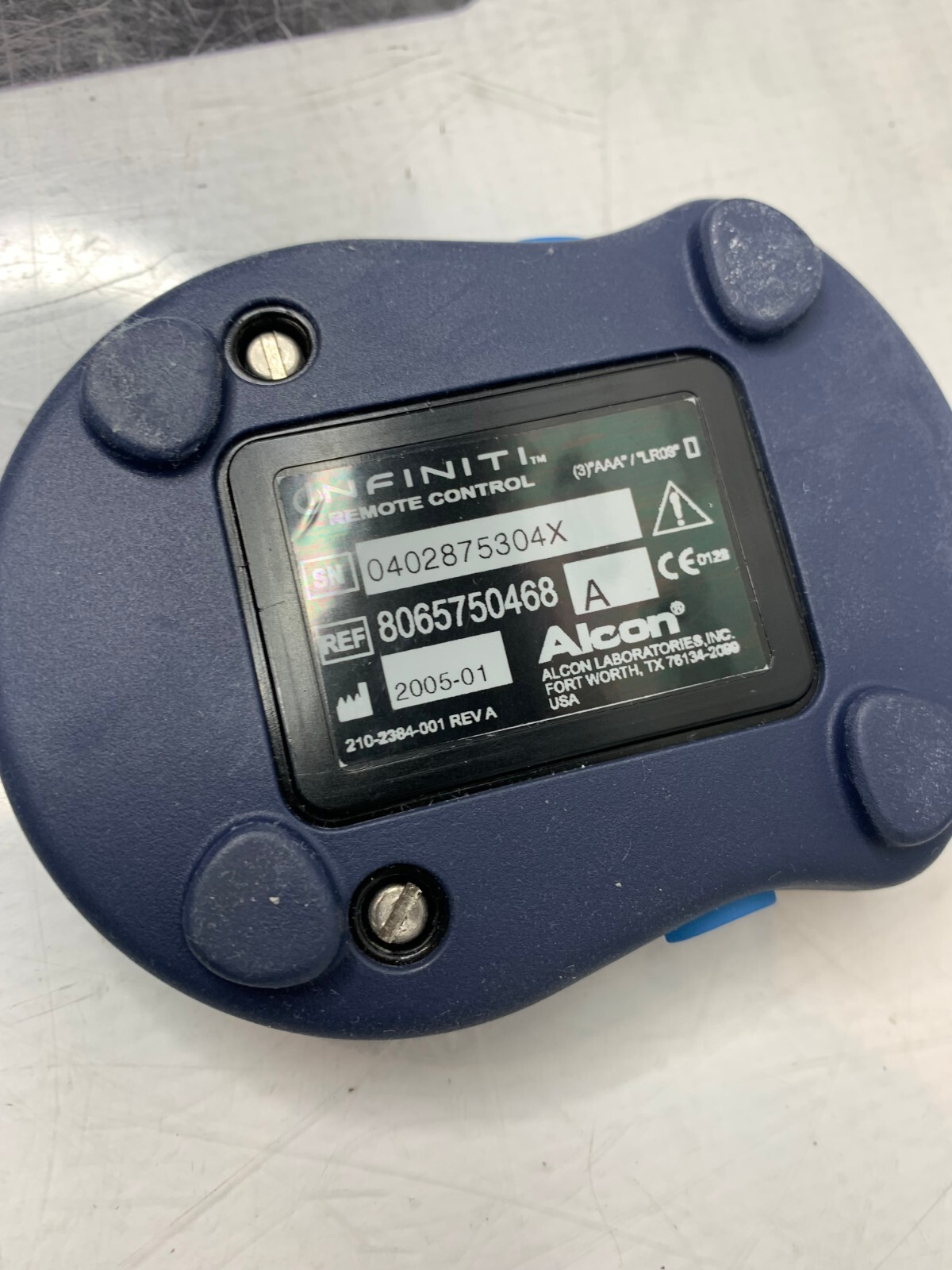 Used ALCON INFINITI REMOTE CONTROL 8065750468 A VISION SYSTEM  30 DAY WARRANTY