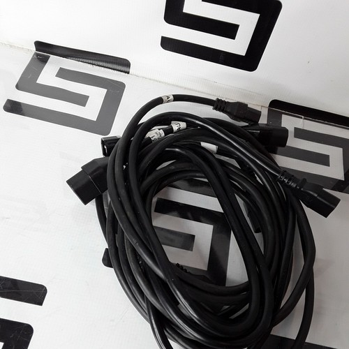 Used Lot of 3 Pack C20 to C13 Extension Power Cord 10A/250V 18 AWG IEC 60320 6 FT 6FT