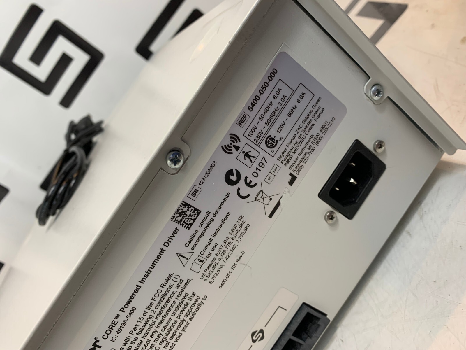 Used Stryker 5400-50 Core Powered Instrument Driver Arthroscopy Console 5400-050-000