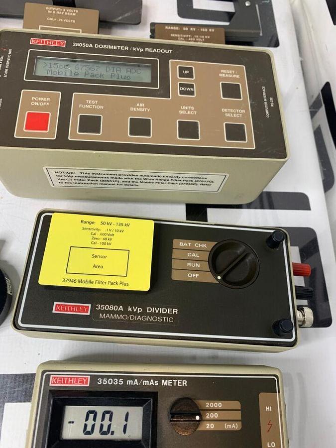 Used Keithley 35080A Dosimeter kVp Readout 35050A Divider X-Ray Kit 96035 35035 METER