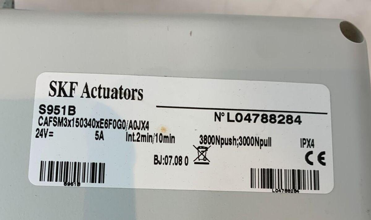 Used MAGNETIC SKF LINEAR ACTUATOR S951B