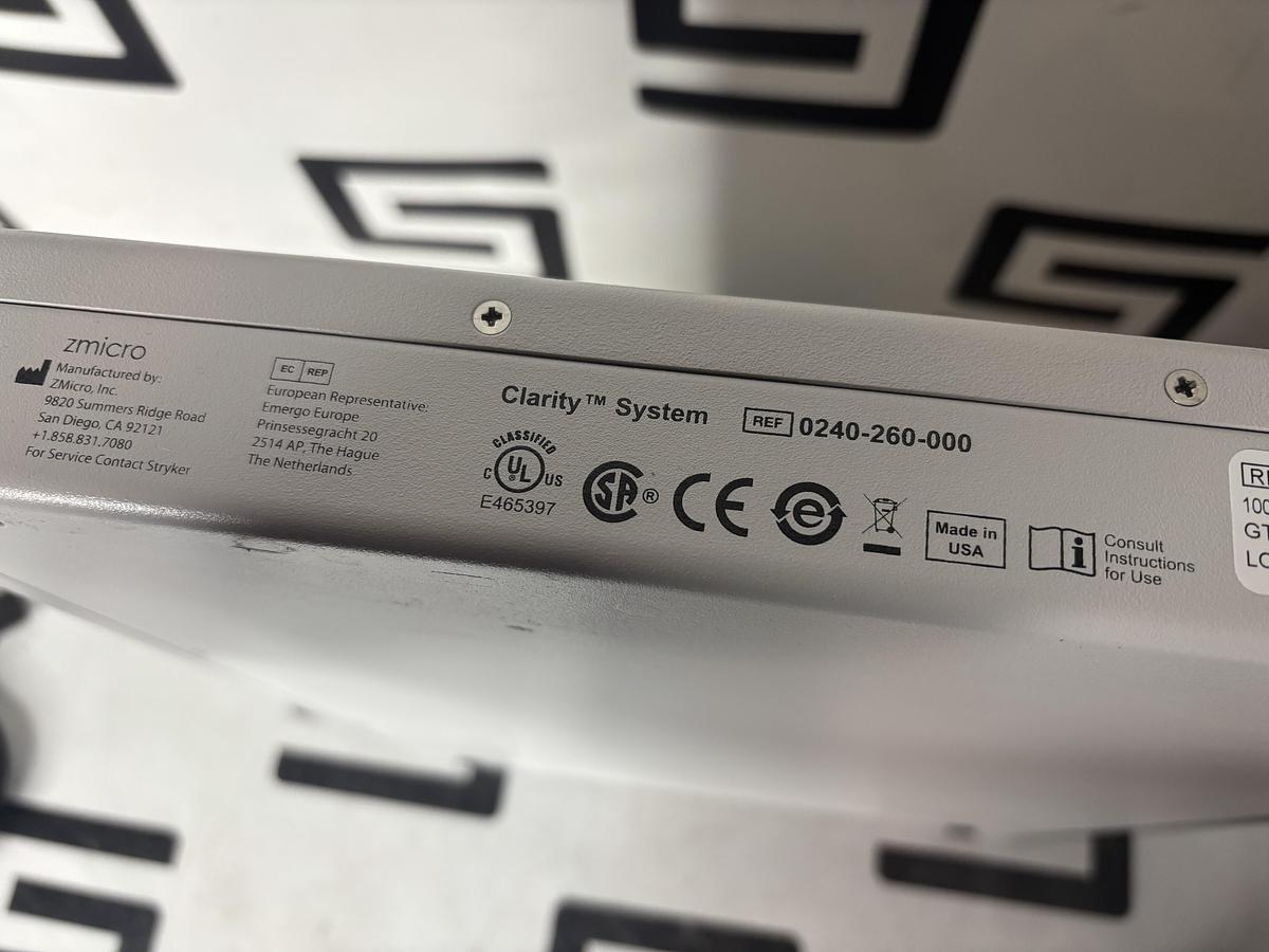 Used Stryker Clarity Video Enhancer ZMED-2XYAC-019 / 0240-240-000
