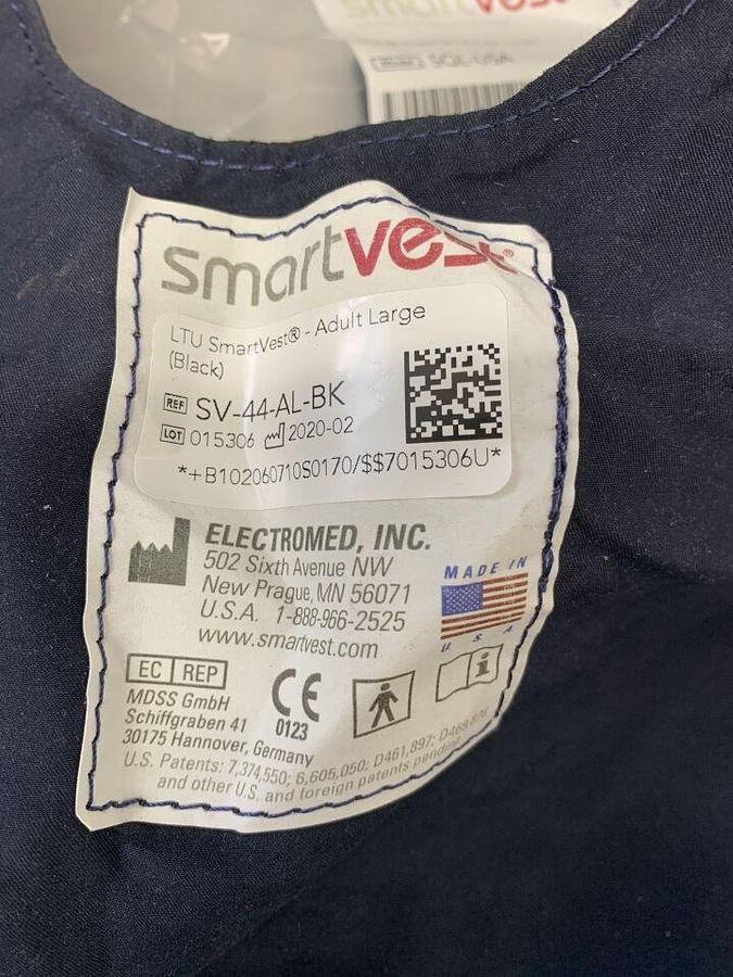 Used SMARTVEST LOW 6 Hours DEMO Unit SQL Airway Clearance Therapy Device System W/ LTU  Adult Large