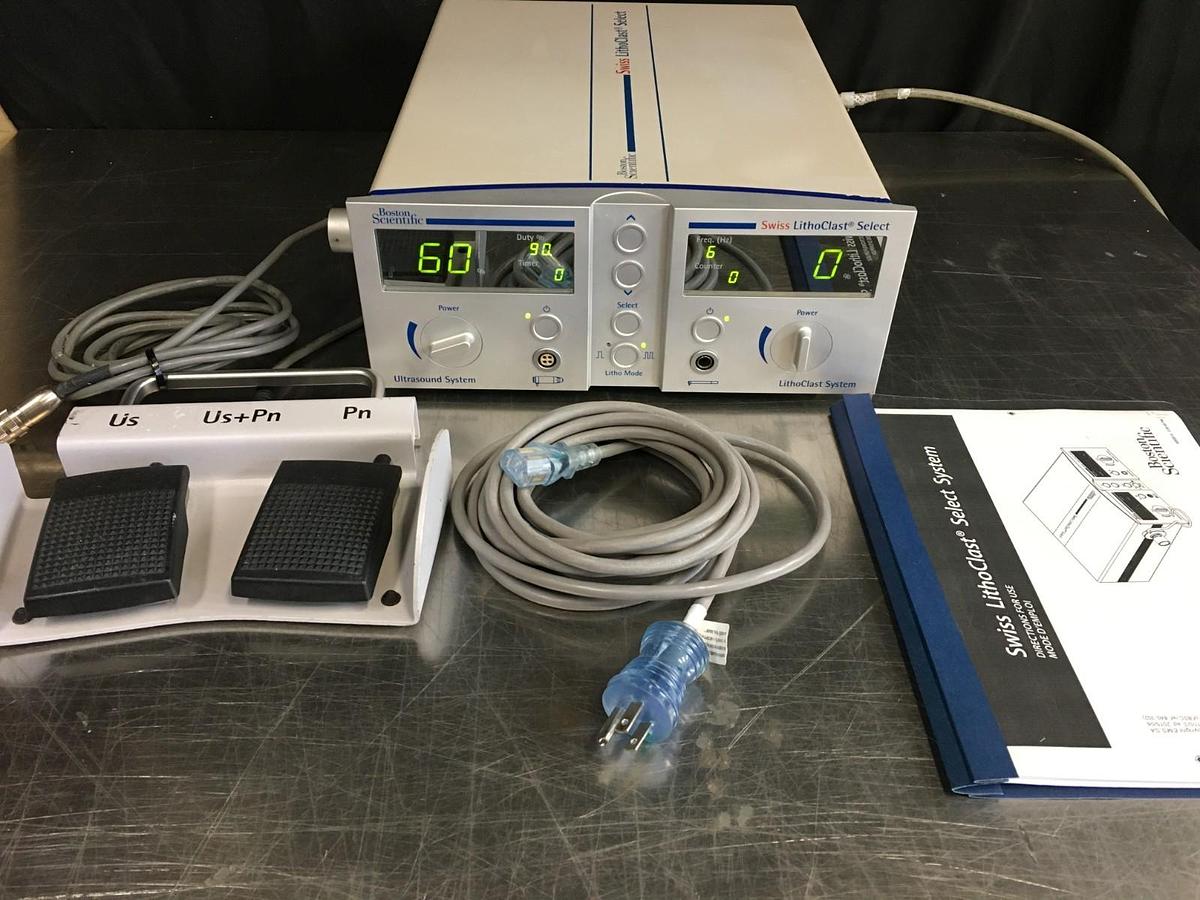 Used Boston Scientific Swiss LithoClast Select System Ultrasound W/ Foot pedal manual