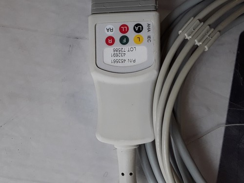 Used Philips M1503A 3-lead Grabber Patient Cable ECG  453561 432691 453561432691