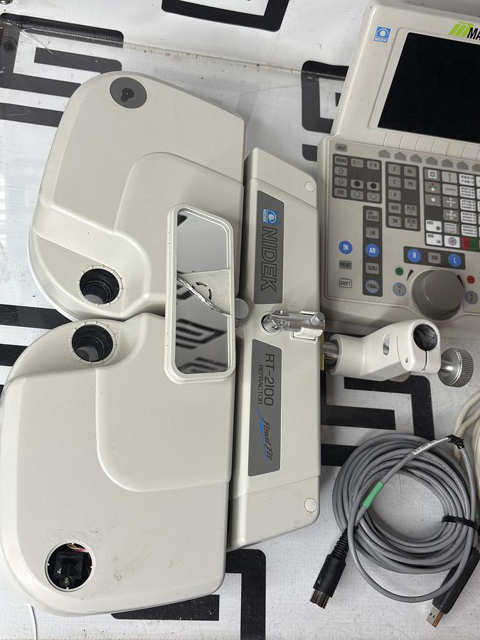 Used Marco Nidek RT-2100 Automated Digital Refractor Phoropter w/ Power Supply & Controller