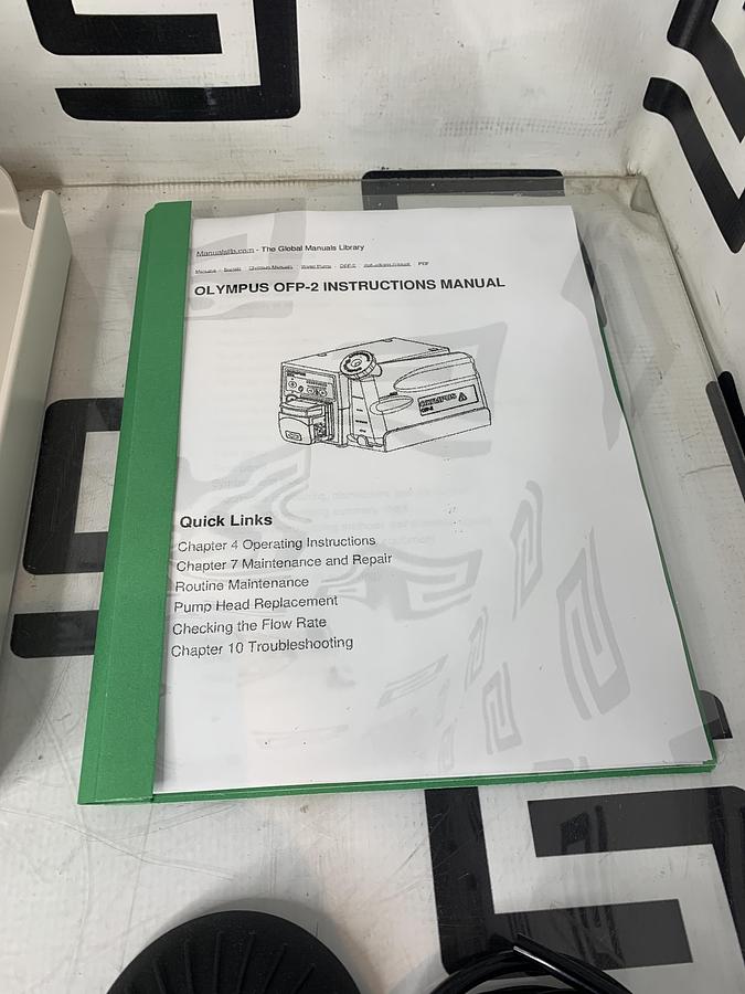Used Olympus OFP-2 Endoscopic Flushing Pump Irrigation W/ Footswitch  & Manual TESTED