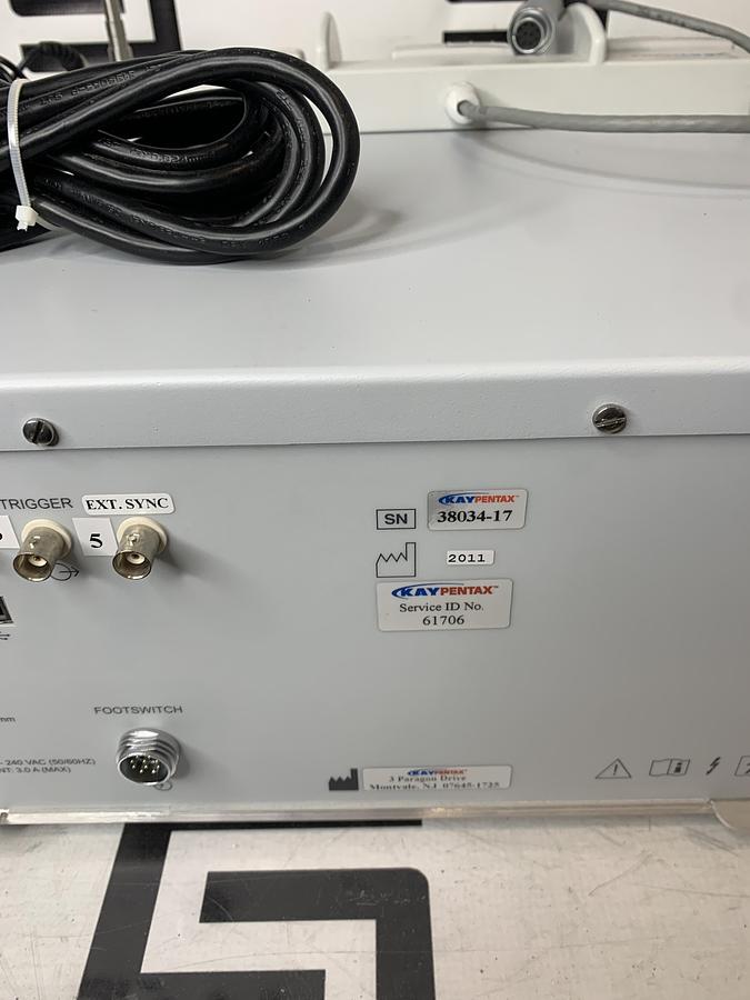 Used KayPentax Laryngeal Strobe Light Source Model 9400 V2 FootSwitch Pedal 6224-0050
