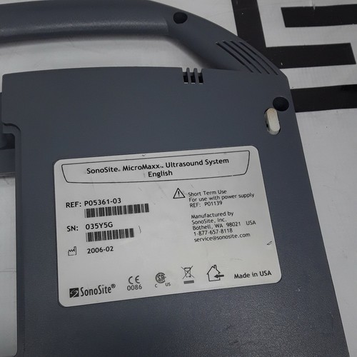 Used Sonosite MicroMaxx P02070 Lower Enclosure Assembly P03874 WARRANTY