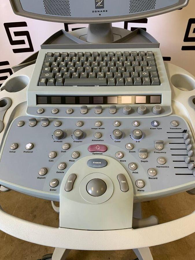 Used Zonare Z.One 4.7 SmartCart Diagnostic Ultrasound System   Scan Engine Docking Z1
