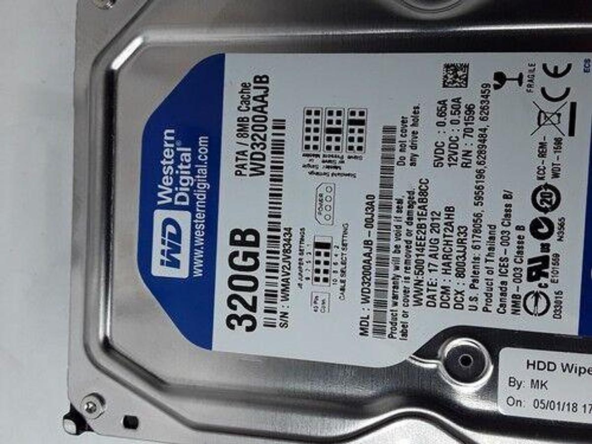 Used IU22 IE33 4535 613 29502 2.0.0.1 OS SIP0 iU22/iE33 Hard Drive 320GB
