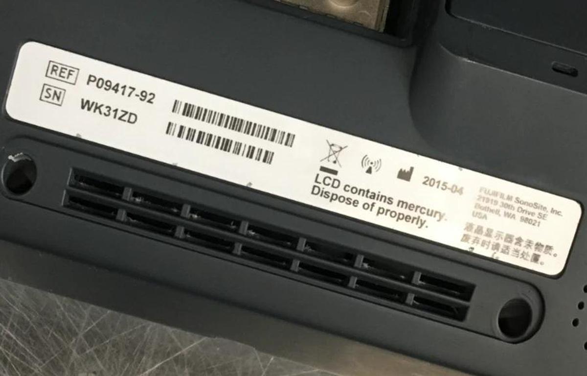 Used SonoSite S-ICU Ultrasound System P07577 P09417 W/ Battery TESTED WARRANTY