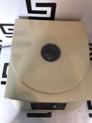 Used Unico Powerspin HX C822 Centrifuge w/ Rotor & 6 Tubes Tested Benchtop Power Spin