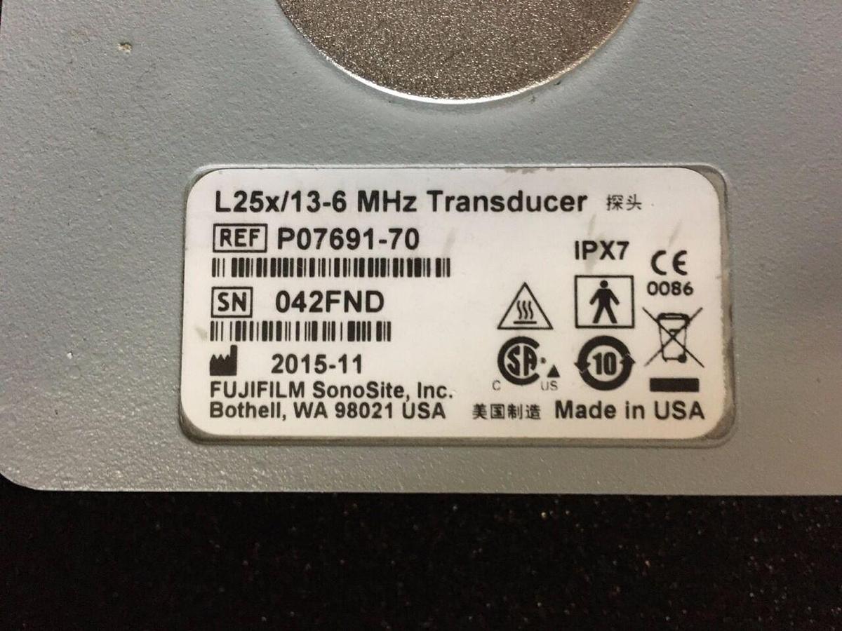 Used SONOSITE L25x/13-6 MHz