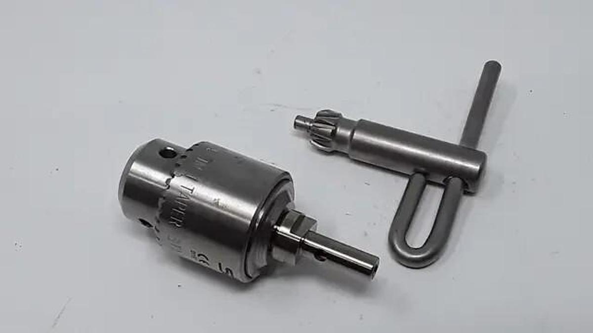 Used Stryker Jacobs Chuck Drill Adapter 277-82-131 Orthopedic Stainless w/ Key 1/4"