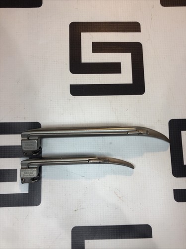 Used Welch Allyn 68482 68484 Blades Laryngoscope Miller 2 4 Lot of 7 30 Day Warranty