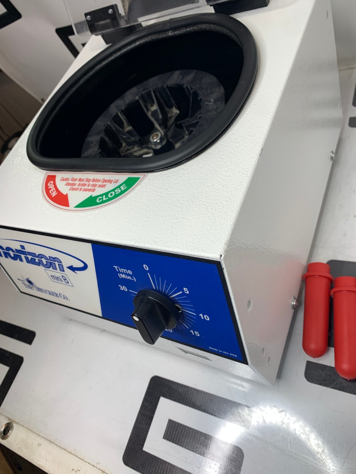 Used Drucker Horizon mini B Model 642B Horizontal Separation Centrifuge Tubes Manual