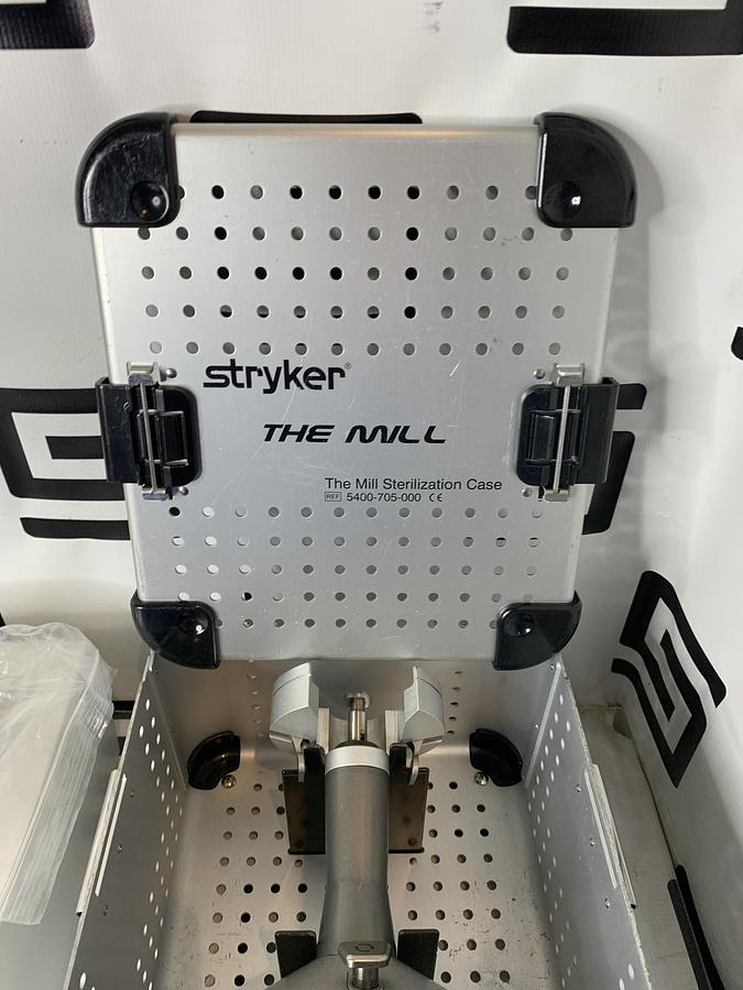 Used Stryker 5400-750 5400-700 5400-704 Bone Mill Set w/ Case & Cable Kit Orthopedics