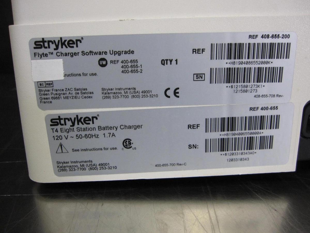 Used Stryker 400-655-200 T4 Eight Station Battery Charger