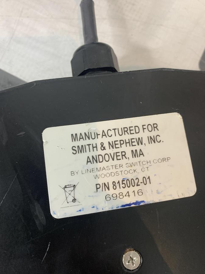 Used Smith & Nephew 815002-01 Footswitch Vulcan Foot Switch Pedal Aqualine 971-SWNOM