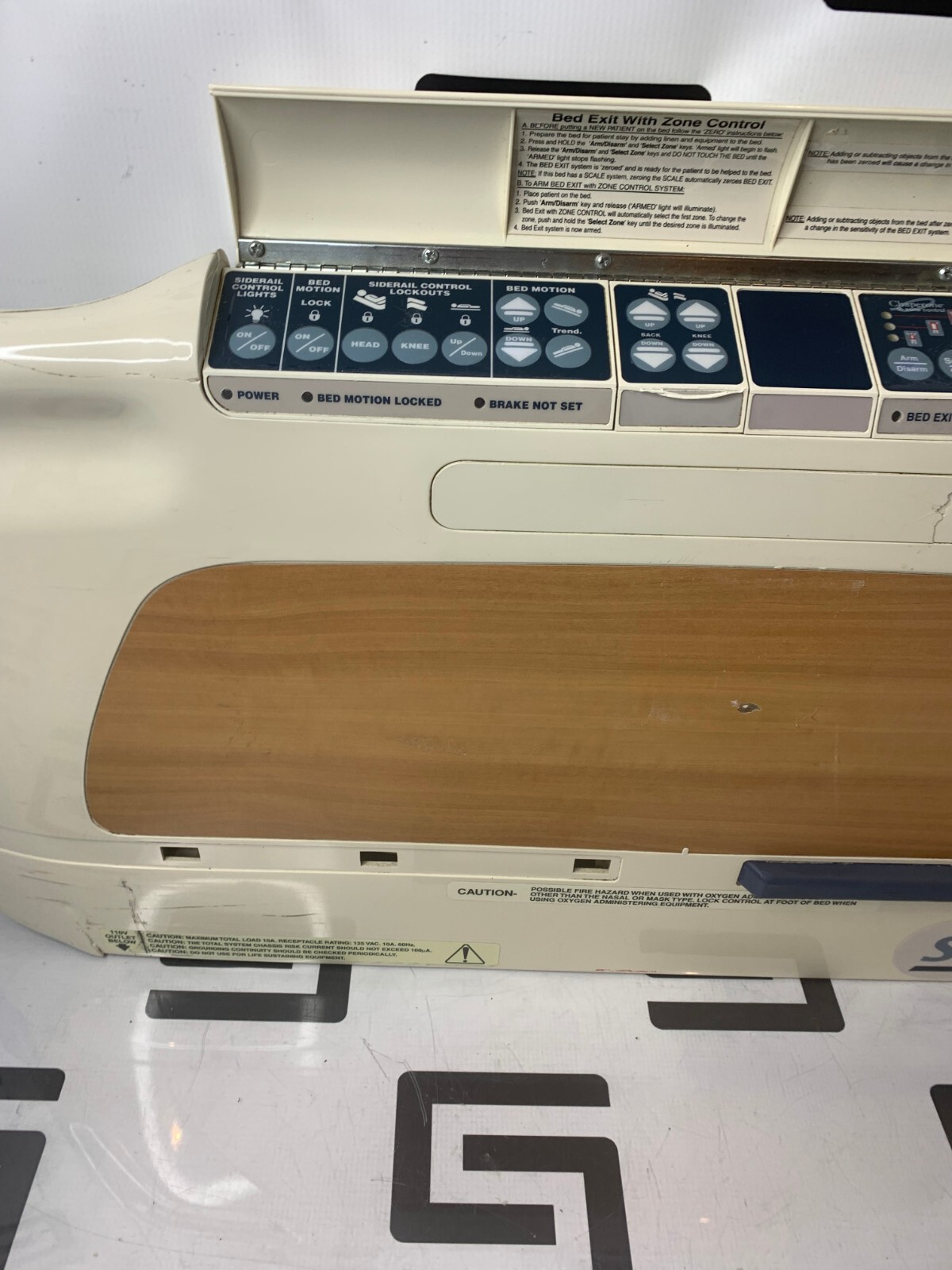 Used Stryker 3002 Secure II Hospital MED SURG BED FOOTBOARD SCALE CONTROLLER ASSEMBLY