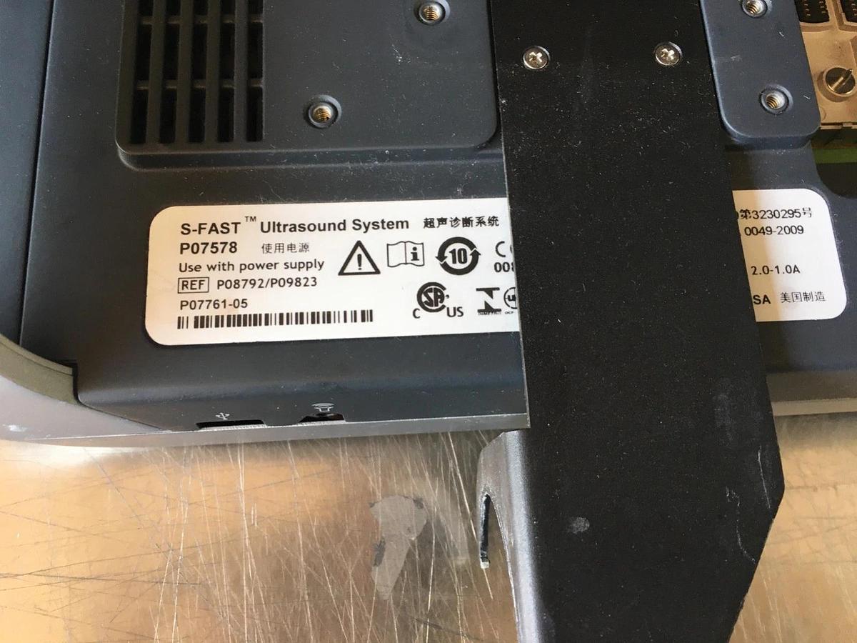 Used SonoSite S-Fast Ultrasound System P07578 P09417-91