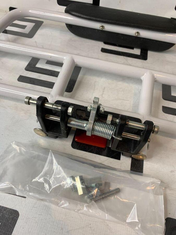 Used Left Rail Side Hinge & Latch Assembly