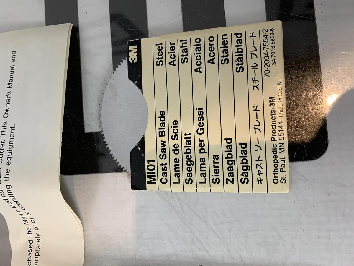 Used Martin Medical Cast Cutter Saw Model 4183-106 / 107 Case Spreader & Blades