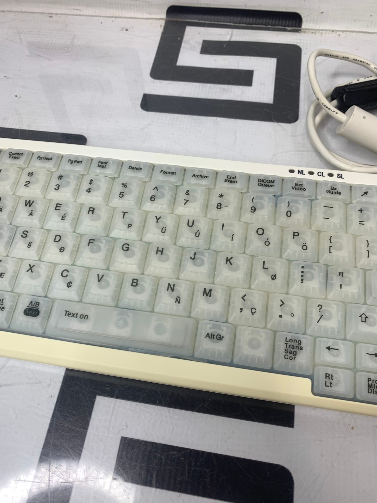 Used Zonare Z.One Scan Engine Smartcart Ultrasound System Keyboard KBH-TG82A-Z3801