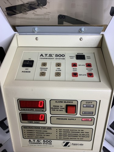 Used Zimmer Aspen Labs A.T.S. 500 Tourniquet System ATS 60-2849-002 E Tank Regulator