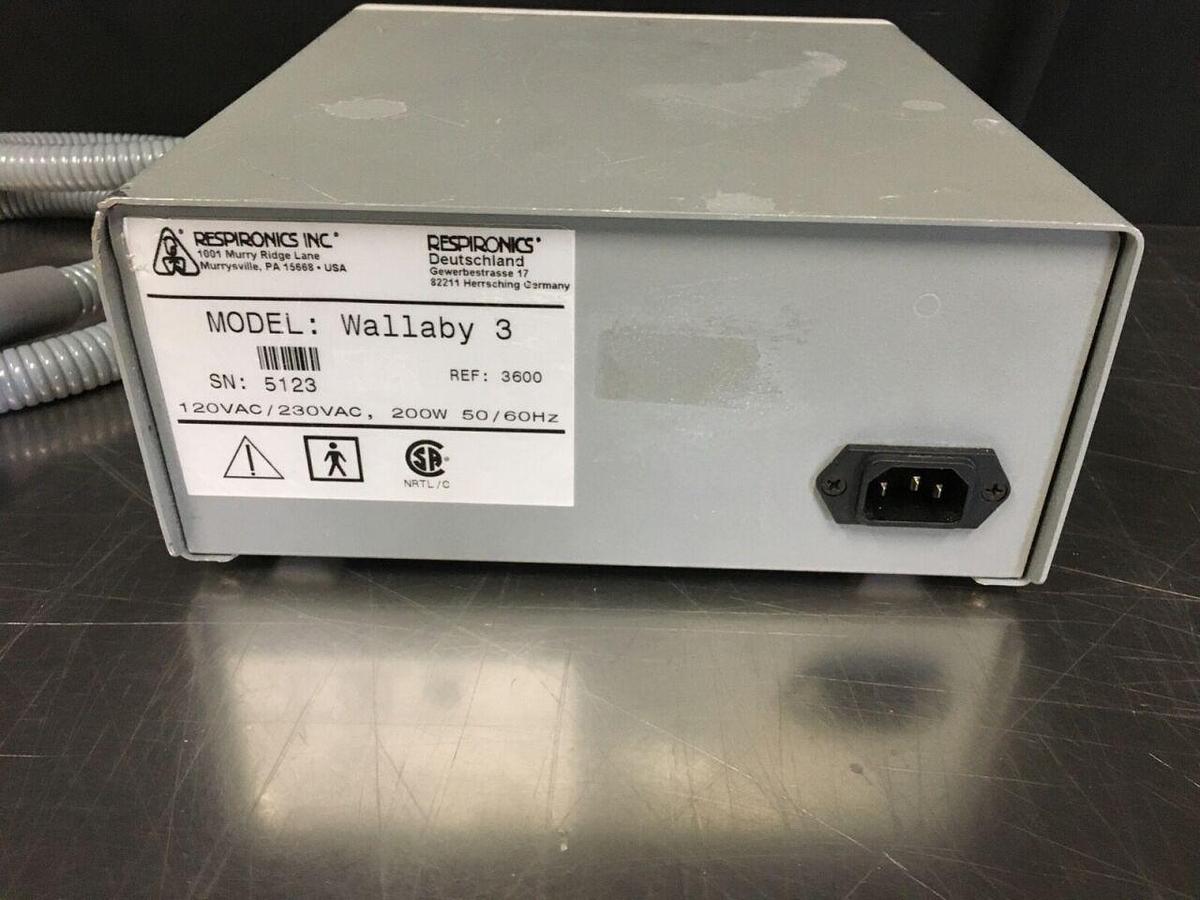 Used RESPIRONICS THE WALLABY 3 LIGHT PHOTOTHERAPY