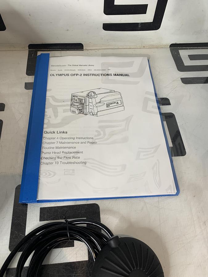 Used Olympus OFP-2 Endoscopic Flushing Pump Irrigation W/ Footswitch TESTED