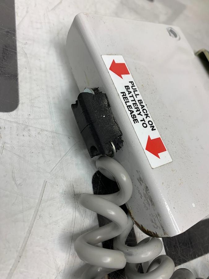 Used TransMotion TMM3 TransMotion 24V Video Fluoro Chair Battery Mount Cable Tested