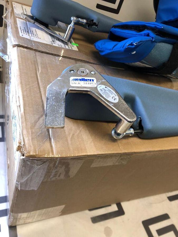 Used Allen A-10052 PAL Pro Stirrup Set Left + Right   Integrated Surgical Table Clamp