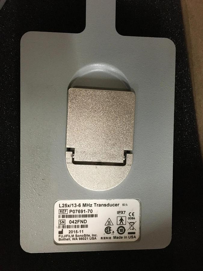 Used SonoSite L25 Transducer Probe L25x/13-6 MHz PO7691 Ultrasound Warranty