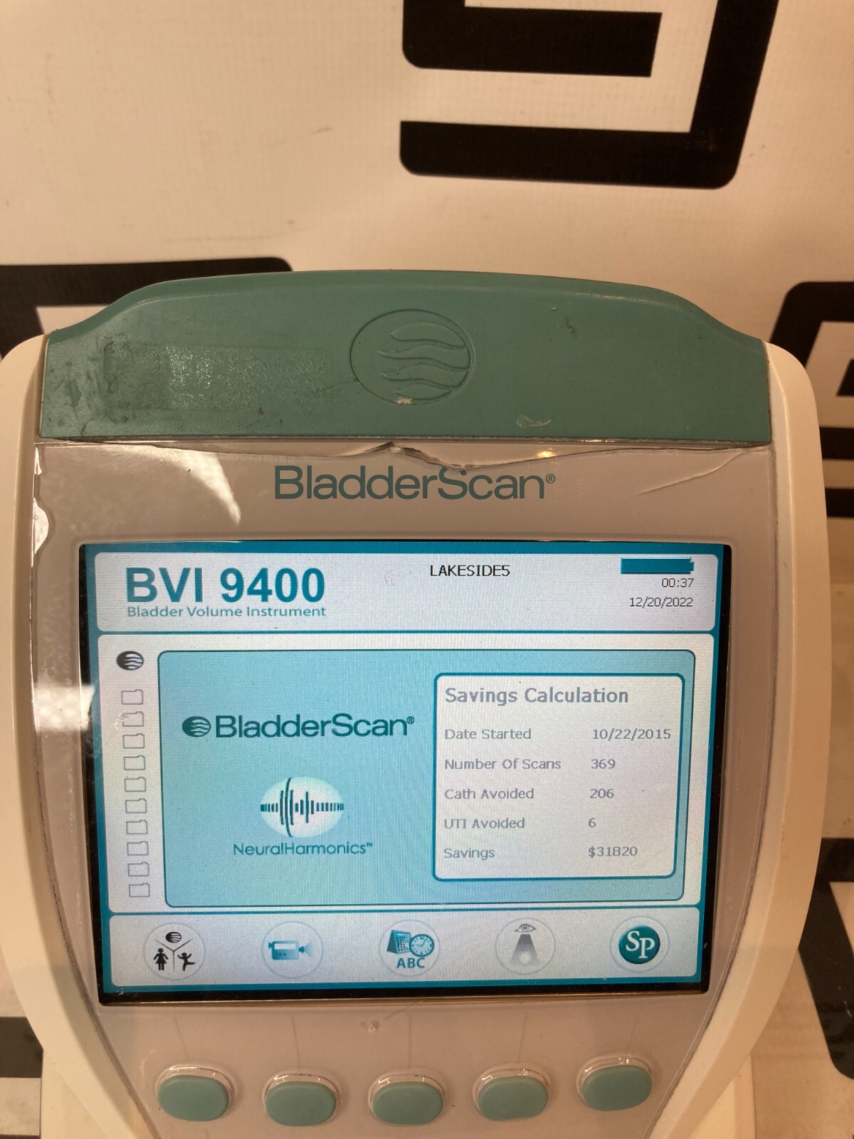 Used Verathon BladderScan BVI 9400 Bladder Scan Scanner 0570-0190 BVI9400