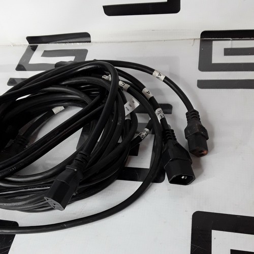 Used Lot of 3 Pack C20 to C13 Extension Power Cord 10A/250V 18 AWG IEC 60320 6 FT 6FT